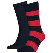 Tommy Hilfiger 2P Men Rugby Sock Blau/Rot Gr 39/42 Herren