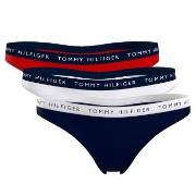 Tommy Hilfiger 3P Recycled Essentials Thong Rot/Blau Small Damen