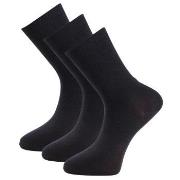 Trofe Cotton Socks 3P Schwarz Gr 39/42 Damen