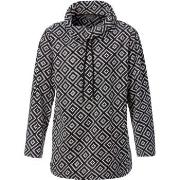 Trofe Polar Fleece Top Schwarz Polyester Large Damen