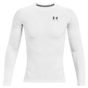 Under Armour HeatGear LS Compression Shirt Weiß Large Herren