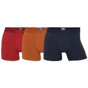 Dovre 3P Bamboo Boxer Tights Blau/Rot Small Herren