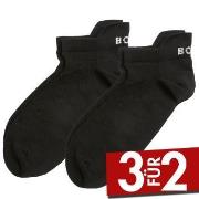 Björn Borg 2P Performance Solid Step Socks Schwarz Polyamid Gr 39/42