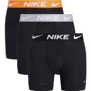 Nike 3P Everyday Essentials Micro Boxer Brief Schwarz/Orange Polyester...