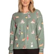 PJ Salvage My Dog Is My Boo Shirt Grün gemustert Small Damen