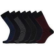 JBS 7P Bamboo Socks Schwarz gestreift Gr 45/48