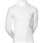 JBS Classic Roll Neck Long Sleeve Weiß Baumwolle Small Herren