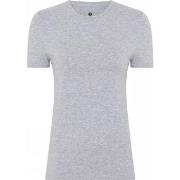 JBS of Denmark Bamboo Blend Slim Tee Hellgrau Small Damen