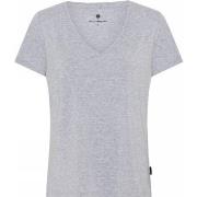 JBS of Denmark Bamboo Blend V-neck Women T-shirt Grau Small Damen