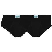 JBS 2P Organic Cotton Brief Schwarz Ökologische Baumwolle Small Herren