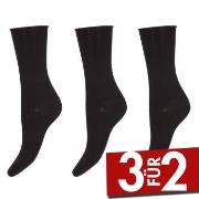 Decoy 3P Thin Comfort Top Socks Schwarz Strl 37/41 Damen