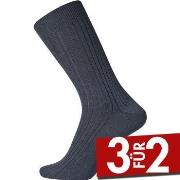 Egtved Wool Broadrib Sock Marine Wolle Gr 38/40