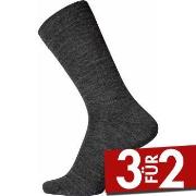 Egtved Wool Twin Sock Dunkelgrau Gr 45/48