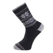 Trofe Knitted Patterned Wool Sock Schwarz Gr 39/42 Damen
