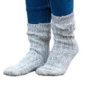 Trofe Knitted Wool Sock Grau Gr 39/42 Damen
