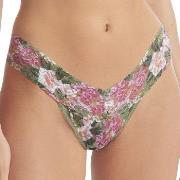 Hanky Panky 2P Printed Low Rise Thong Grün mit Blume Nylon One Size Da...