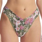 Hanky Panky 2P Printed Original Rise Thong Grün mit Blume Nylon One Si...