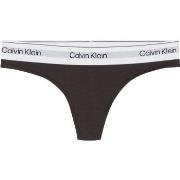 Calvin Klein Modern Cotton Naturals Thong Braun Small Damen