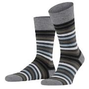 Falke Stripe Socks Schwarz/Grau Gr 43/46 Herren