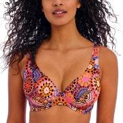 Freya Santiago Nights UW High Apex Bikini Top Rosa Muster E 70 Damen