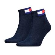 Tommy Men Uni Flag Quarter Sock 2P Marine Gr 39/42 Herren