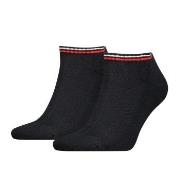Tommy Men Uni TJ Iconic Sneaker Sock 2P Schwarz Baumwolle Gr 39/42 Her...