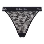 Calvin Klein Modern Lace Thong Schwarz Polyamid Medium Damen