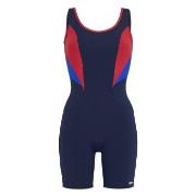 Damella Cindy Chlorine Resistant Long Leg Swimsuit Marine/Rot Polyamid...