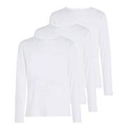 Tommy Hilfiger 3P Premium Essentials Long Sleeve Weiß Baumwolle Small ...