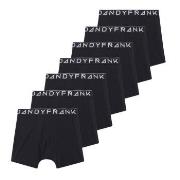 Frank Dandy 7P Solid Tencel Boxers Schwarz Lyocell Small Herren