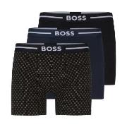 BOSS 3P Bold BoxerB Schwarz/Blau Baumwolle Small Herren