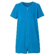 Trofe Short Sleeved Beachrobe Blau Small Damen