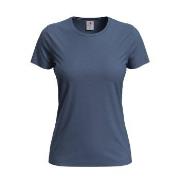 Stedman 4P Classic Women T-shirt Denimblau Baumwolle Small Damen