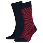 Tommy Hilfiger 2P Men Sock Stripe Rot gestreift Gr 39/42 Herren