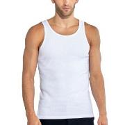 Bread and Boxers Ribbed Tank Top 2P Weiß Ökologische Baumwolle Small H...