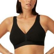 NATURANA BH Athleisure Soft Bra Schwarz Baumwolle B 80 Damen