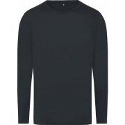 JBS of Denmark Wool Long Sleeve T-shirt Schwarz Wolle Small Herren