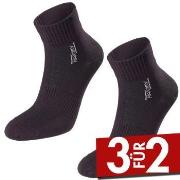 Pierre Robert 2P Mid Cut Socks Women Schwarz Polyamid Gr 37/40 Damen