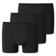 Schiesser 3P 95-5 Essential Shorts Schwarz Baumwolle Small Herren