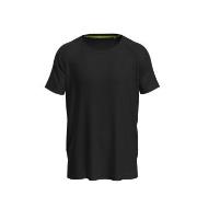 Stedman Active 140 Raglan For Men Schwarz Polyester Small Herren