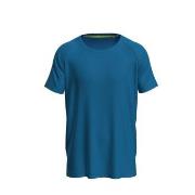 Stedman Active 140 Raglan For Men Blau Polyester Small Herren