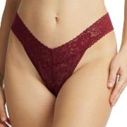 Hanky Panky 2P Daily Lace Original Rise Thong D1 Weinrot Nylon One Siz...