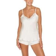 Lady Avenue Pure Silk Camisole With Lace Elfenbein Seide Small Damen