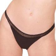 Sloggi 2P GO Ribbed Tanga Briefs Schwarz Ökologische Baumwolle Small D...