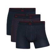 Dovre 3P Recycled Polyester Boxers Marine/Rot Polyester Small Herren