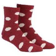 Damella Fluffy Socks Rot/Weiß Polyester Gr 39/42 Damen