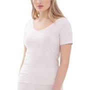 Mey Superfine Organic V-Neck T-Shirt Beige Baumwolle 38 Damen