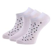 Trofe Cotton Dot Sneaker Socks 3P Weiß Gr 39/42 Damen