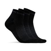 Craft 3P Core Dry Mid Socks Schwarz Nylon Gr 46/48