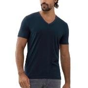 Mey Dry Cotton Colour V Neck T-Shirt Dunkelblau Small Herren